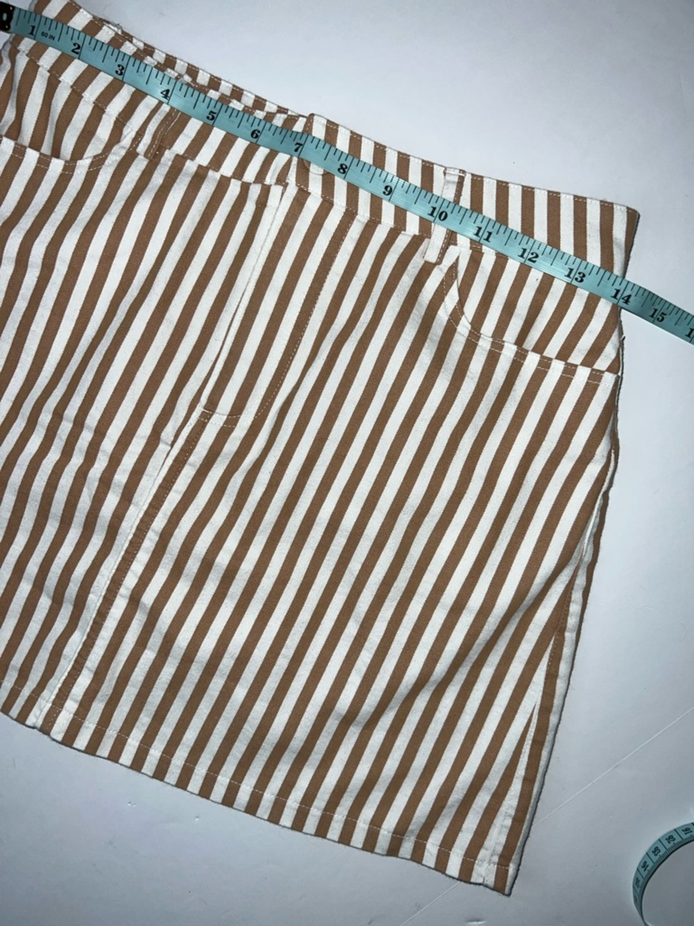 Forever 21 Beige and White Striped Skirt Size Small - Picture 5 of 6